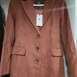 7 For All Mankind Rust Blazer